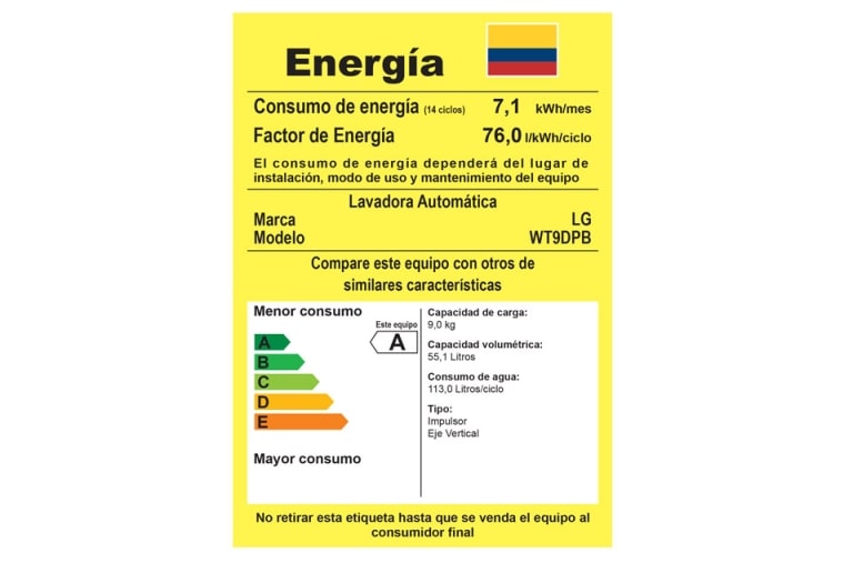 LG Lavadora LG Motor Smart Inverter, Smart Motion+Turbo Drum®, Pre-lavado+Normal, Carga Superior, 20lbs/9kg, color Gris, WT9DPB
