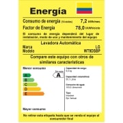 LG Lavadora LG Motor Smart Inverter, Smart Motion+Turbo Drum™, Pre-lavado+Normal, Carga Superior, 20lbs/9kg, color Gris, WT9DSBP