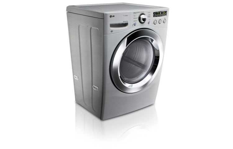 LG Secadora a Gas 40lbs/18kg, Gran Capacidad, ciclos con vapor, Sensor de Secado , color Tipo Acero, DLGX3251V