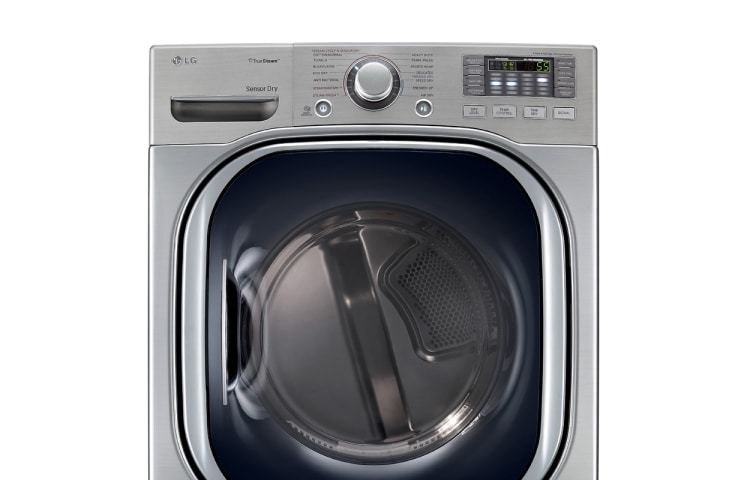 Vista frontal de Secadora a gas, 20kg/44Lbs, Smart Diagnosis, Sensor de secado, función Vapor, Color VCM, La pareja de WM4070HVA (Titan) DLGX4071V