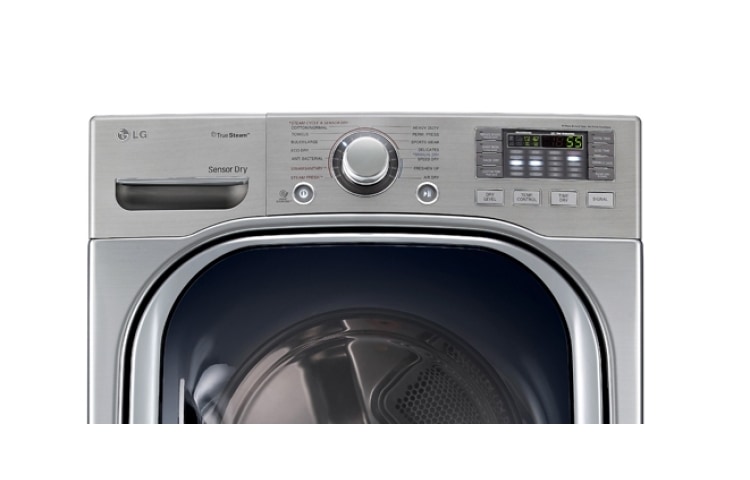 LG Secadora a gas, 20kg/44Lbs, Smart Diagnosis, Sensor de secado, función Vapor, Color VCM, La pareja de WM4070HVA (Titan), DLGX4071V