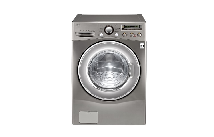LG Lavadora/Secadora 14kg/31Lbs 6Motion, Inverter Direct Drive, Smart Diagnosis, Ahorro de Agua, Color Stone Silver (Noblige), WD1357RD