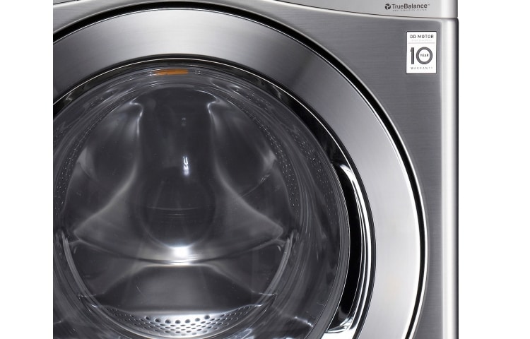 LG Lavadora/Secadora 18kg/40Lbs 6Motion, Inverter Direct Drive, True Steam, Smart Diagnosis, Ahorro de Agua, Color Acero Inoxidable (Discovery 2), WD1873RDS