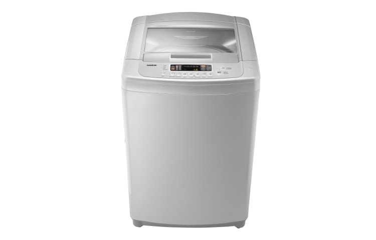 Vista frontal de Lavadora Carga Superior, Turbo Drum, 12kg/26lbs, Color Gris  WF-T1102TP