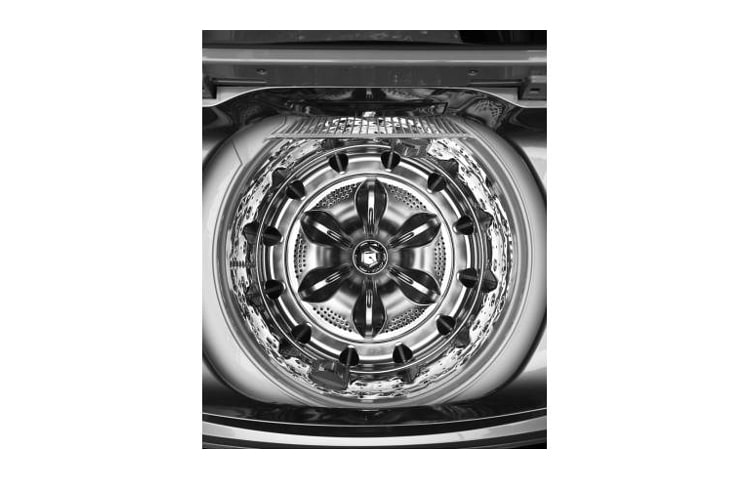 LG Lavadora Spirit DDD, Carga Superior, 12Kg/26Lbs, 6Motion, color Acero Inoxidable, WF-T1105DP