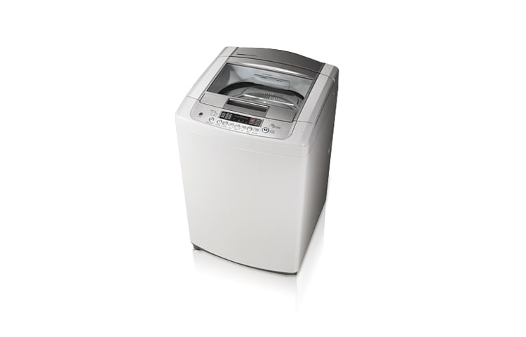 Vista frontal de Lavadora Spirit Pro Carga Superior, 15Kg/33Lbs, Turbo Drum, Tapa en vidrio, color Blanco WF-T1407TP