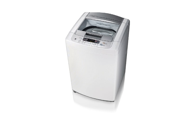 Vista frontal de Lavadora Spirit Pro Carga Superior, 9Kg/19Lbs, Turbo Drum, Tapa en vidrio, color Blanco WF-T7008TP