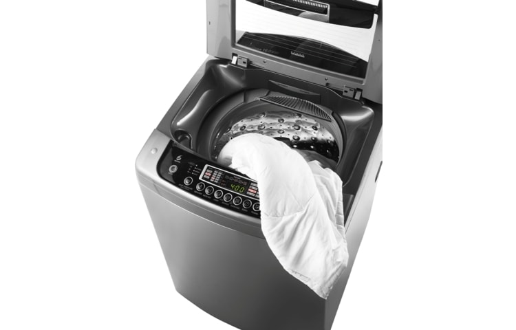 LG Lavadora LG 6Motion DD, Carga Superior, 29lbs/13kg, color Plateado, WFS1357EPD