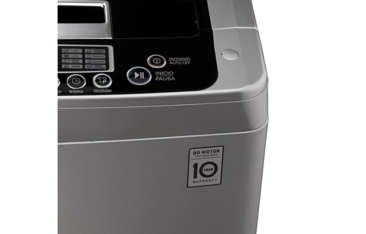 LG Lavadora LG 6Motion DD, Carga Superior, 29lbs/13kg, color Plateado, WFS1357EPD