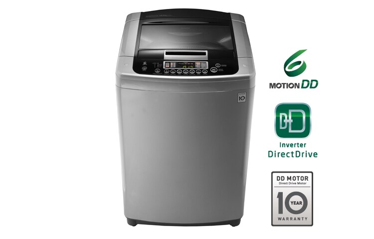 Vista frontal de LAVADORA SPIRIT DDD, 15KG/33LBS, DD MOTOR, 6MOTION, SMART DRUM, LIMPIEZA INTELIGENTE (I-SENSOR), COLOR SILVER WFS1558EKD