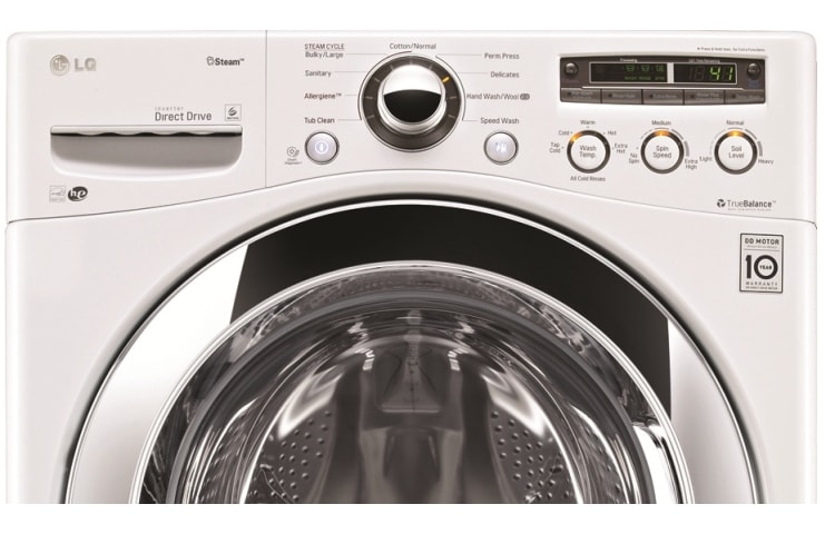 LG Lavadora Carga Frontal, 40lbs/18kg, 6MotionDD, TurboWash™, color Blanco, WM3050CW