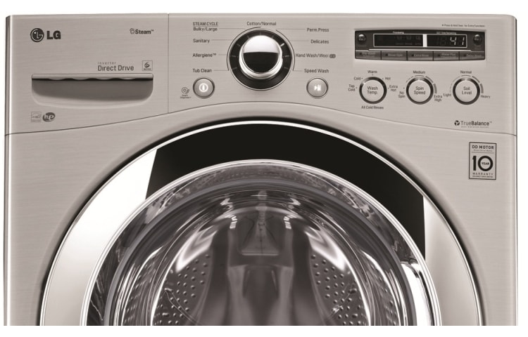 LG Lavadora Carga Frontal, 40lbs/18kg, 6MotionDD, TurboWash™, color Tipo Acero Inoxidable, WM3250HVA