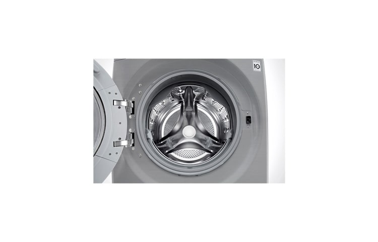 LG Lavadora Carga Frontal, 40lbs/18kg, 6MotionDD, TurboWash™, color Tipo Acero Inoxidable, WM3250HVA