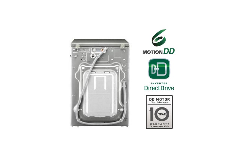 LG Lavadora Titan1, Carga Frontal, 18Kg/40Lbs de capacidad, 6Motion, Color Acero Inoxidable, WM3875HVCA