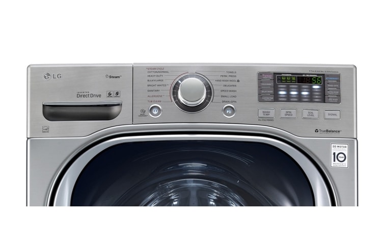 LG Lavadora Carga Frontal, 49lbs/22kg, 6MotionDD, TurboWash™, color Tipo Acero Inoxidable, WM4270HVA