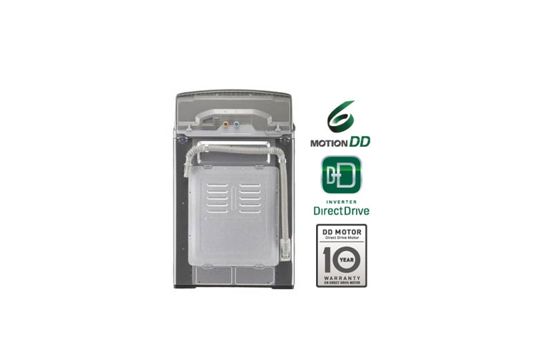 LG Lavadora Rocky Carga Superior , 44Lbs, 6Motion, Acero Inoxidable, WT5101HV