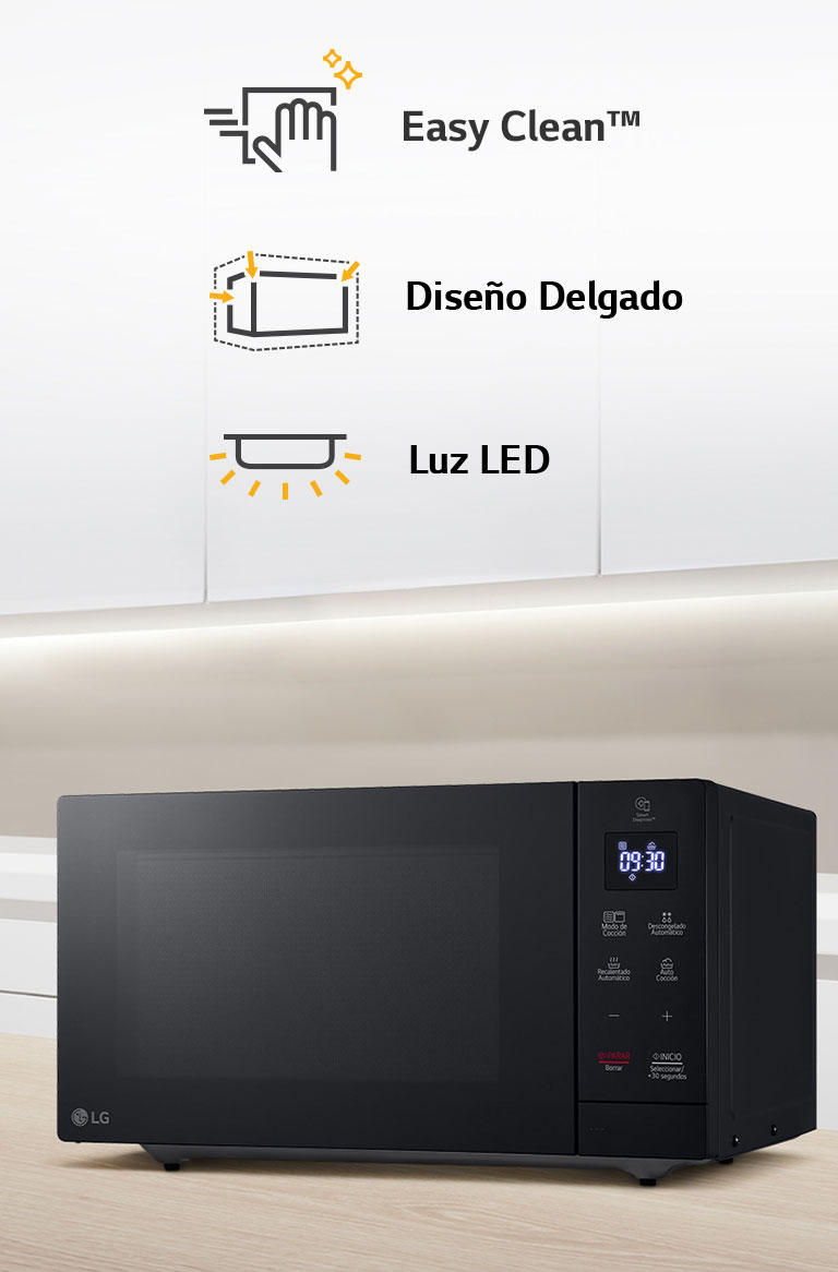 Horno Microondas LG NeoChef™ Slim con Grill capacidad 30L - Negro -  MH7032JAS