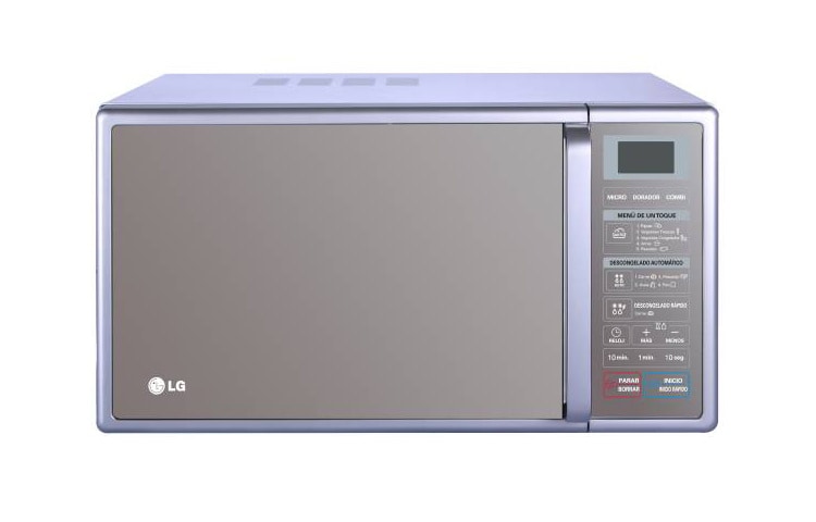 Vista frontal de Horno Microondas Grill, 0,8 pies3 de capacidad, color Gris MH0849B