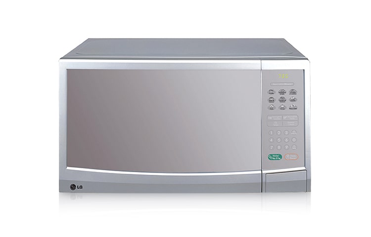 Vista frontal de Horno microondas sencillo, capacidad 1.1 pies3, 1.150W de potencia, con inicio rápido y sistema Intelo Wave para cocción uniforme MS-1146SQP