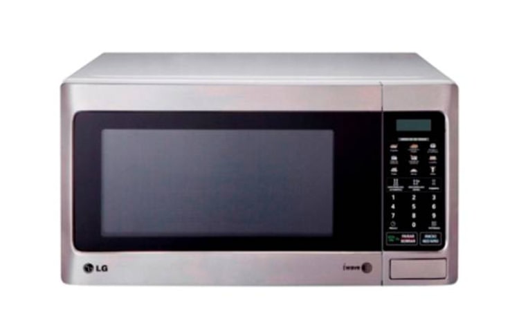 Vista frontal de Horno Microondas Sencillo, 1.1 pies cúbicos de capacidad, acabado en acero inoxidable MS1142X