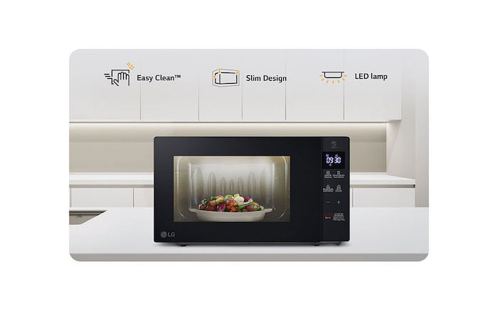 LG Horno Microondas LG 20L Negro SlimNeoChef™ EasyClean™ , MS2032GAS