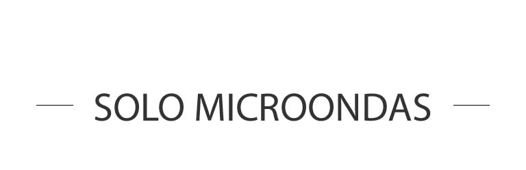 SOLO MICROONDAS