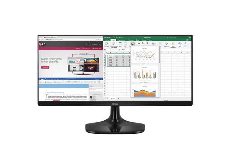 Vista frontal de Monitor Ultrawide™ 25&#34; 21:9 FHD 25UM58