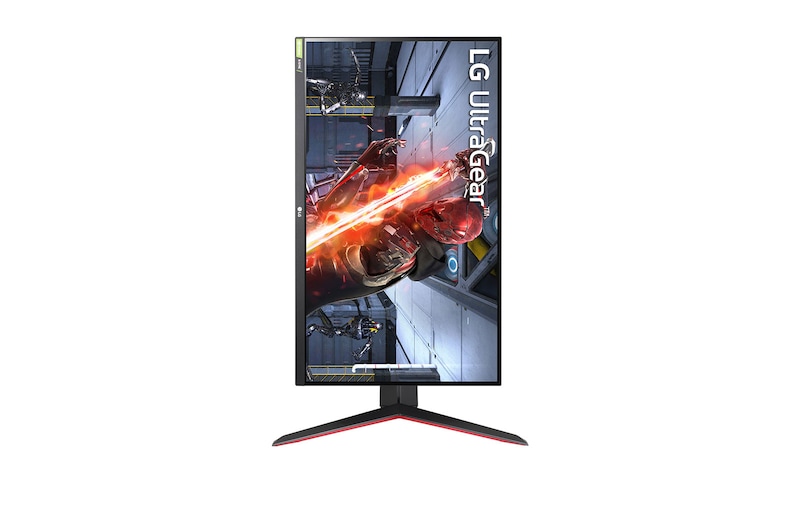 LG 27” UltraGear™ Full HD IPS 1ms (GtG) Gaming Monitor con NVIDIA® Compatible G-SYNC®, 27GN65R-B