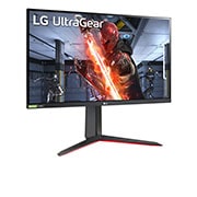 LG 27” UltraGear™ Full HD IPS 1ms (GtG) Gaming Monitor con NVIDIA® Compatible G-SYNC®, 27GN65R-B