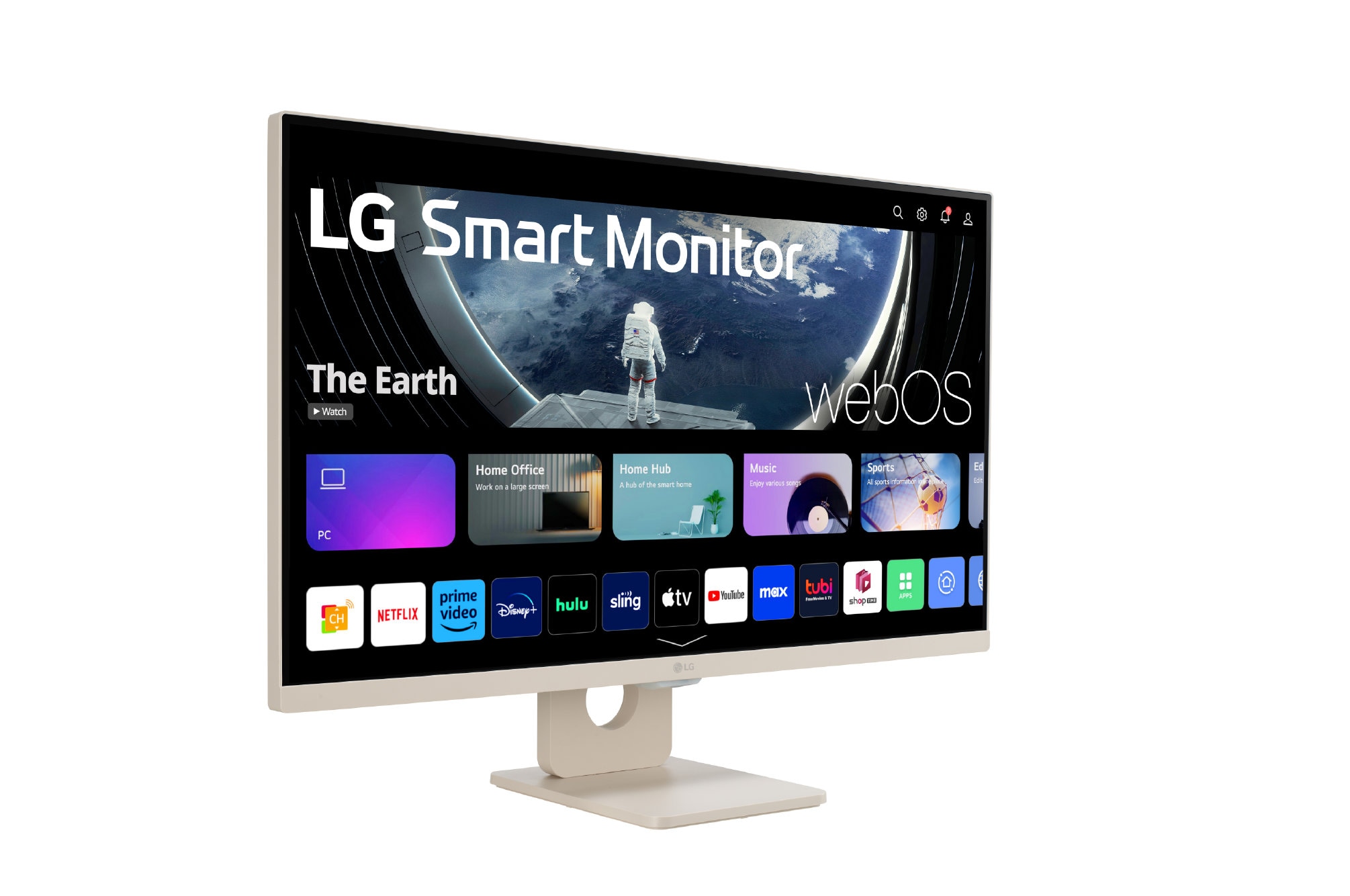 LG MyView Smart Monitor 27SR50F 27インチ 公式】 LG 27インチ フルHD IPSパネル スマートモニター - 27SR50F-W