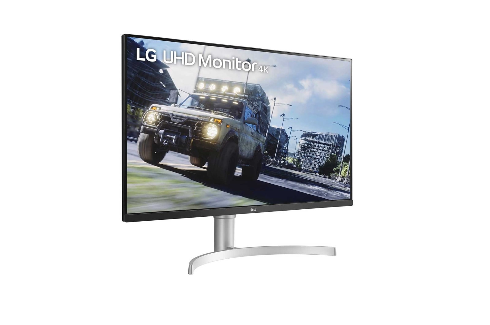 LG Monitor 4K de 32 Pulgadas con Parlantes MaxxAudio Ajustable en altura, 32UN550-W
