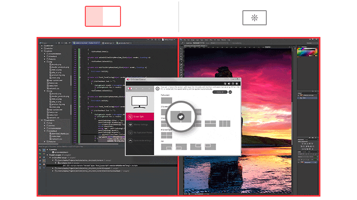 OnScreen Control ofrece una interfaz de usuario más sencilla.