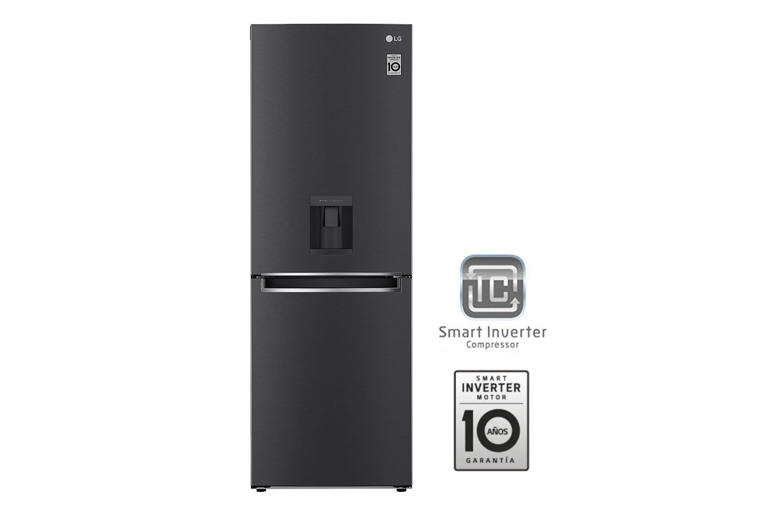 Nevera LG GB33WPT Europea, vista frontal completa.