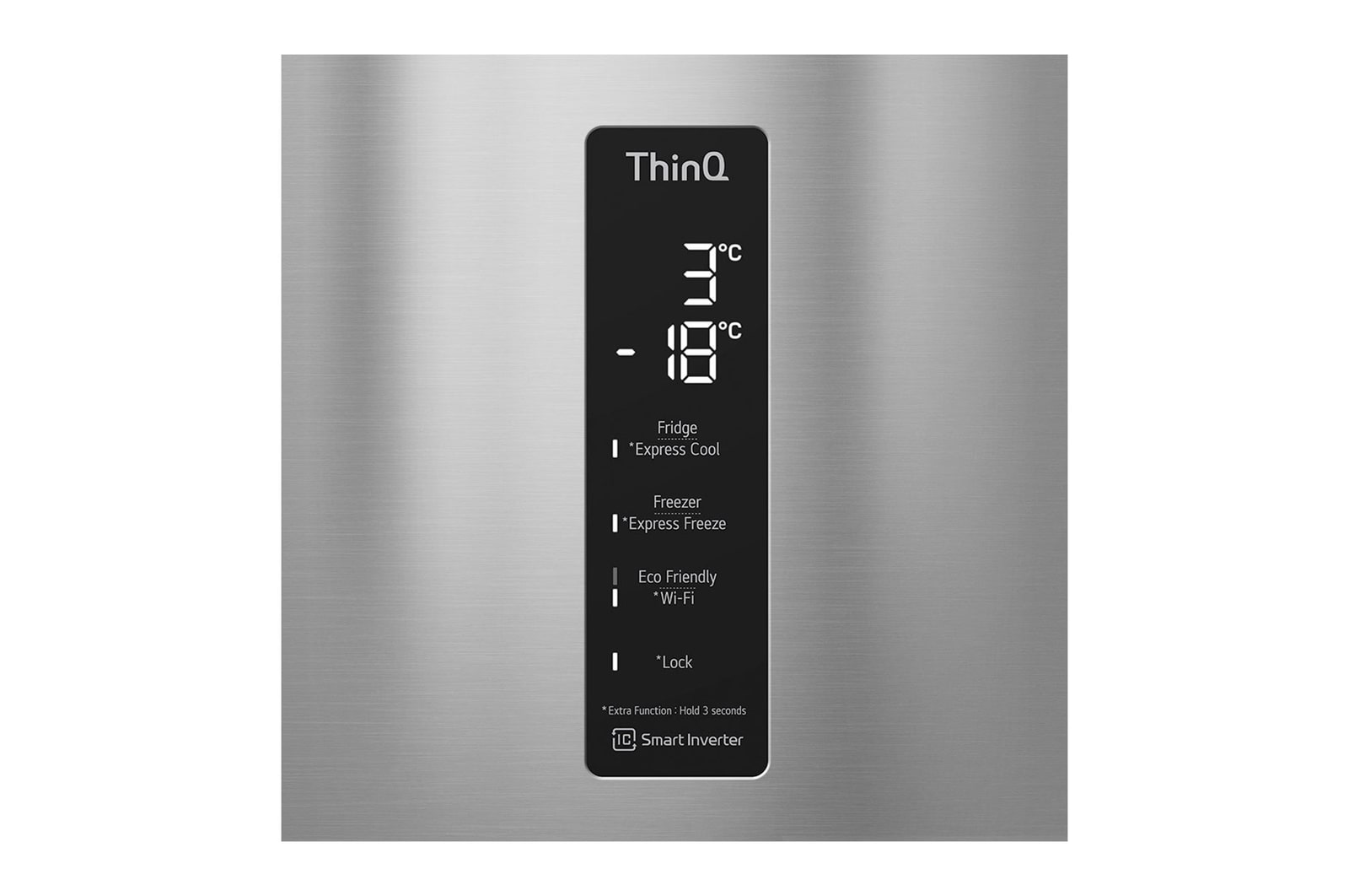 Nevera LG GB37SPP Vista panel de control