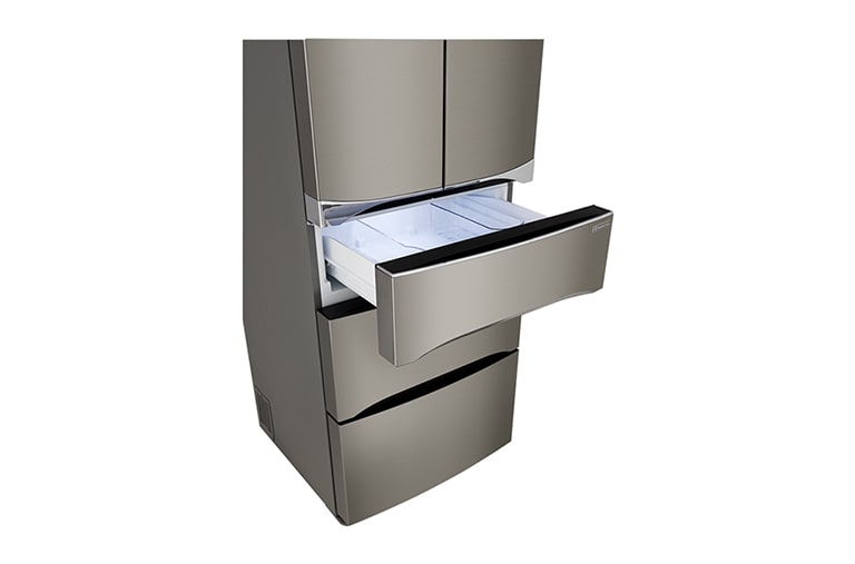 LG Nevera Tipo europeo Door-in-Door®, capacidad 499 LTS, No frost, Acabado Platinum silver, Inverter Lineal Compressor, 5 puertas, GB40MDP