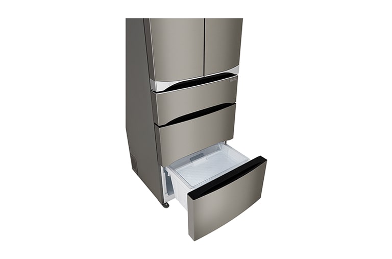 LG Nevera Tipo europeo Door-in-Door®, capacidad 499 LTS, No frost, Acabado Platinum silver, Inverter Lineal Compressor, 5 puertas, GB40MDP