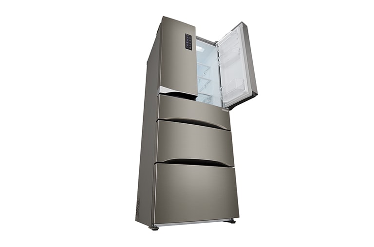 LG Nevera Tipo europeo Door-in-Door®, capacidad 499 LTS, No frost, Acabado Platinum silver, Inverter Lineal Compressor, 5 puertas, GB40MDP