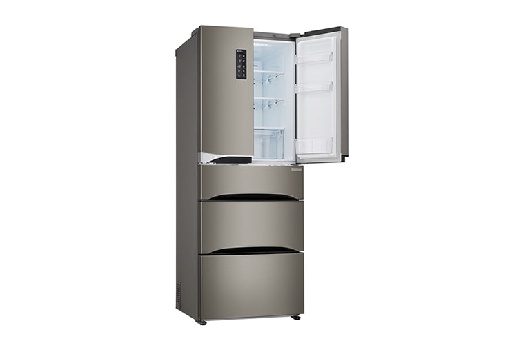 LG Nevera Tipo europeo Door-in-Door®, capacidad 499 LTS, No frost, Acabado Platinum silver, Inverter Lineal Compressor, 5 puertas, GB40MDP