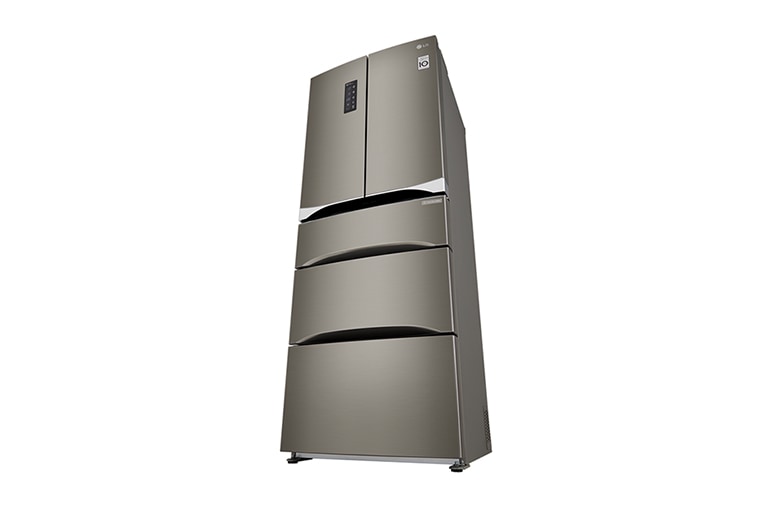 LG Nevera Tipo europeo Door-in-Door®, capacidad 499 LTS, No frost, Acabado Platinum silver, Inverter Lineal Compressor, 5 puertas, GB40MDP