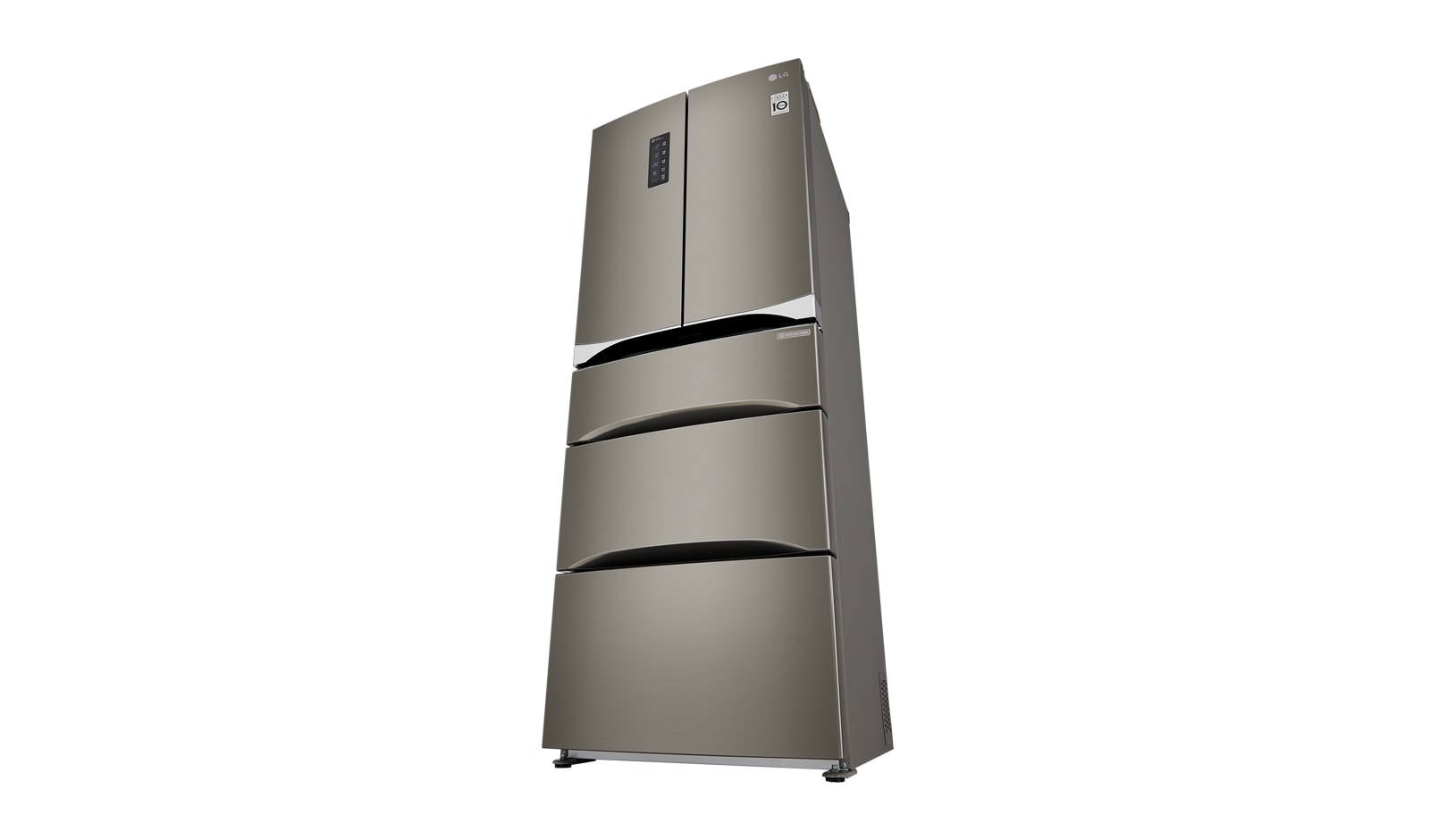 LG Nevera Tipo europeo Door-in-Door®, capacidad 499 LTS, No frost, Acabado Platinum silver, Inverter Lineal Compressor, 5 puertas, GB40MDP
