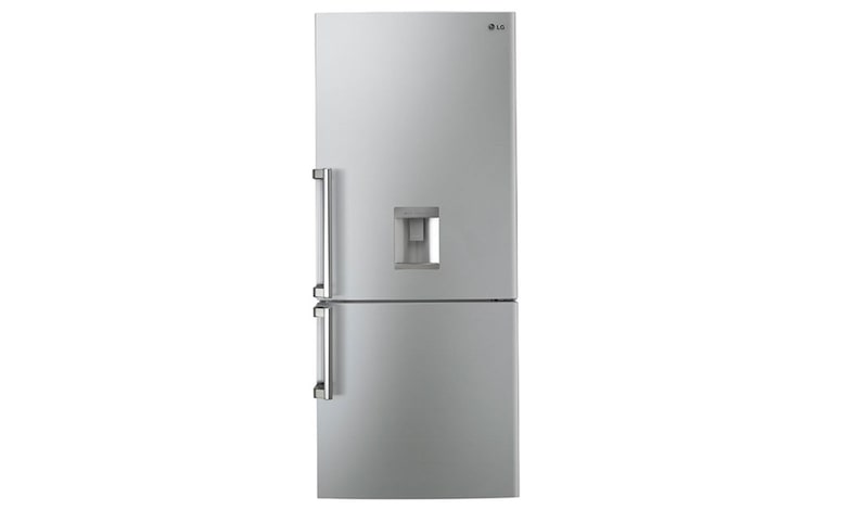 LG Nevera Tipo europeo de 450 LTS, No frost, Acabado Noble Steel, Dispensador de agua, Inverter Lineal Compressor, GB40WVN