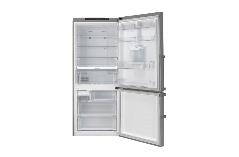 LG Nevera Tipo europeo de 450 LTS, No frost, Acabado Noble Steel, Dispensador de agua, Inverter Lineal Compressor, GB40WVN