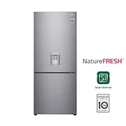 Vista frontal de Nevera Tipo Europeo - 420 lts - GB41WPP - Color Plata - NatureFRESH GB41WPP