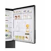 LG Nevera LG Bottom Freezer, 420lts, Tecnología NatureFRESH, Acabado Matte Black Steel, GB41WPT