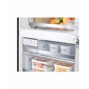 LG Nevera LG Bottom Freezer, 420lts, Tecnología NatureFRESH, Acabado Matte Black Steel, GB41WPT