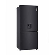 LG Nevera LG Bottom Freezer, 420lts, Tecnología NatureFRESH, Acabado Matte Black Steel, GB41WPT