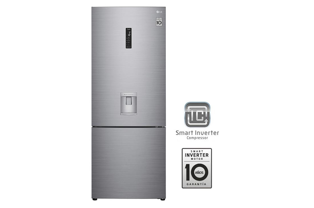 Nevera LG GB45SPP vista frontal completa.