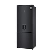 LG Nevera LG Bottom Freezer, 461lts, Tecnología NatureFRESH, Acabado Matte Black Steel, GB45SPT