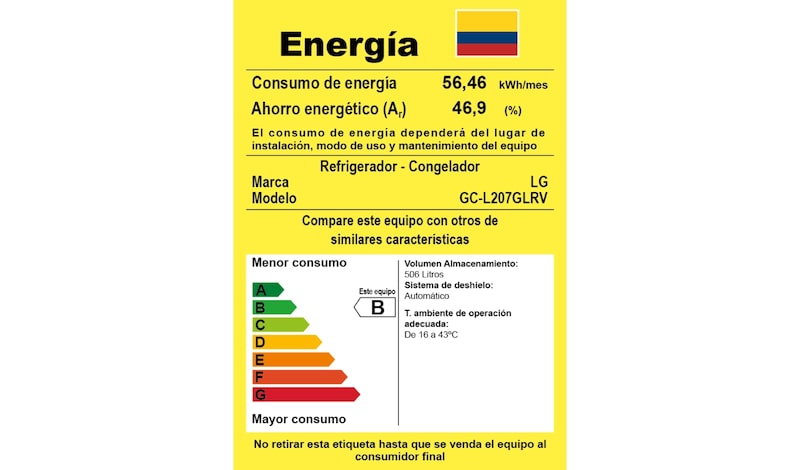 LG Nevecon, No Frost, 567Lts, Linear Compressor, Platinum Silver 3, instalación gratuita., GC-L207GLRV