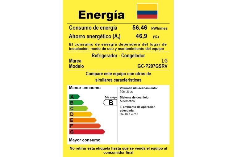 LG Nevecon, No Frost, 567Lts, Inverter Linear Compressor, Noble Steel, instalación gratuita., GC-P207GSRV